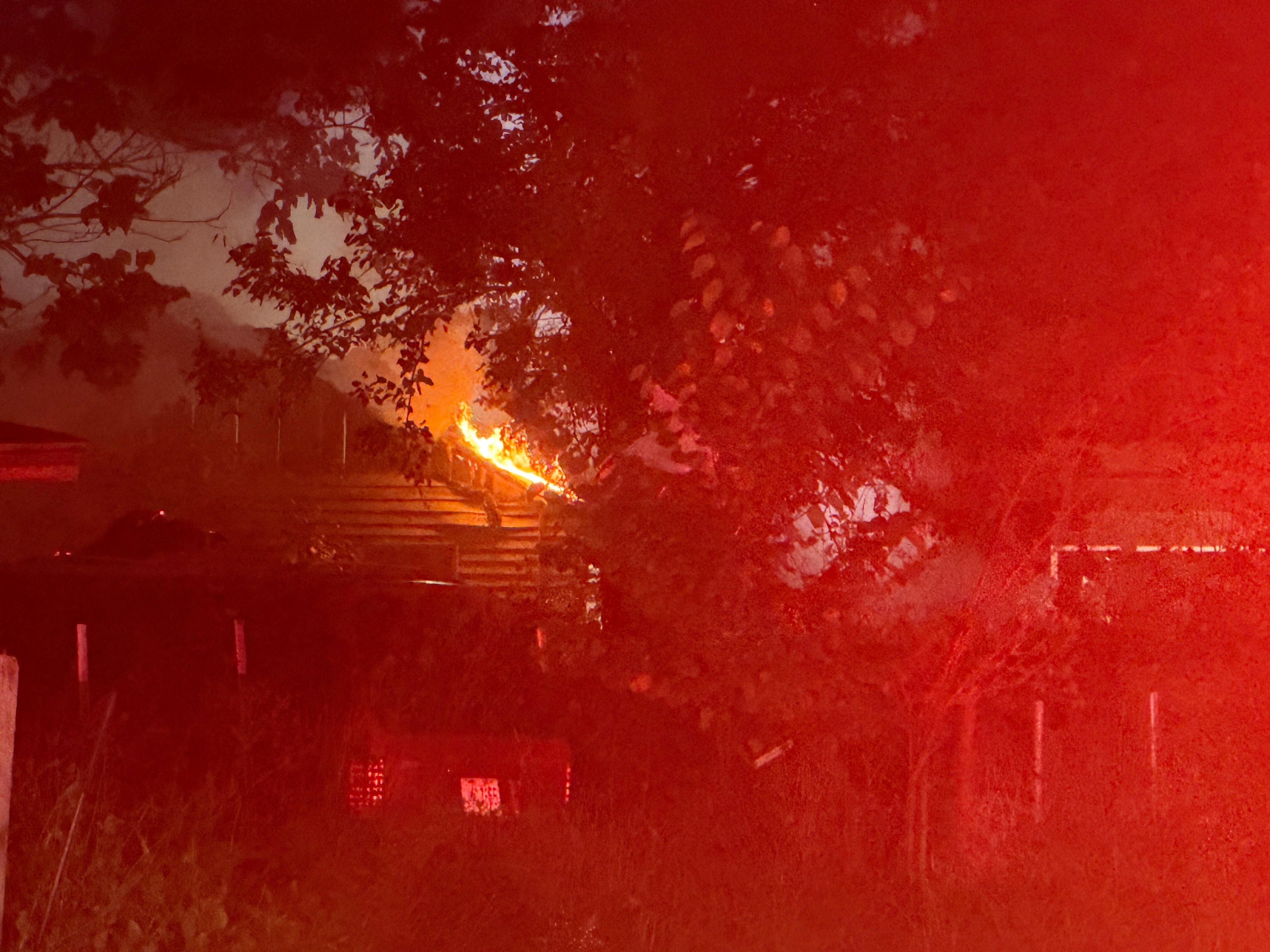 Firefighters Battle Fully Involved House Fire in Jefferson Township