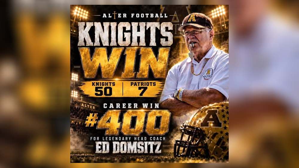 Archbishop Alter High School Football Coach Ed Domsitz Secures 400th Career Victory