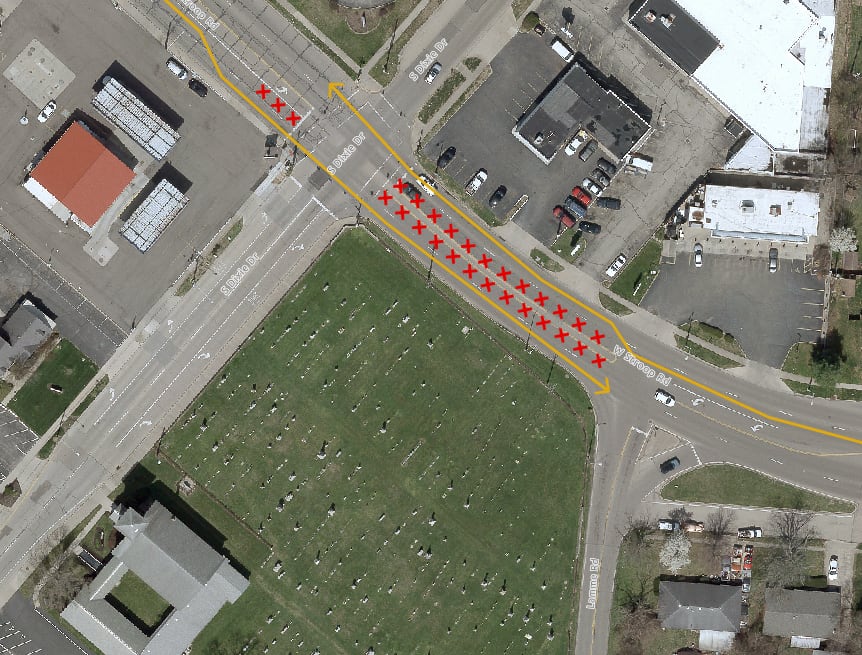Traffic Shifts Planned on West Stroop Road for Water Valve Work