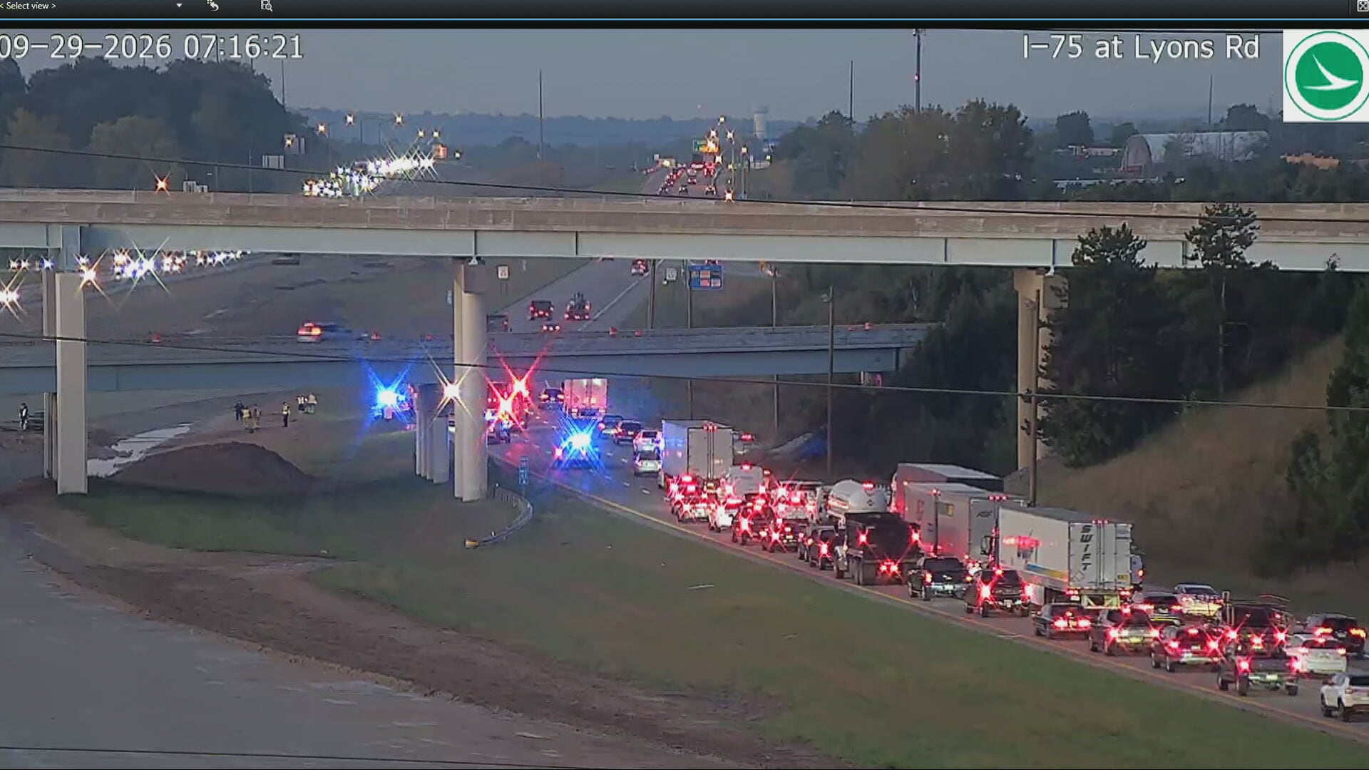 I-75 Southbound Lanes Reopen in Montgomery County Following Crash