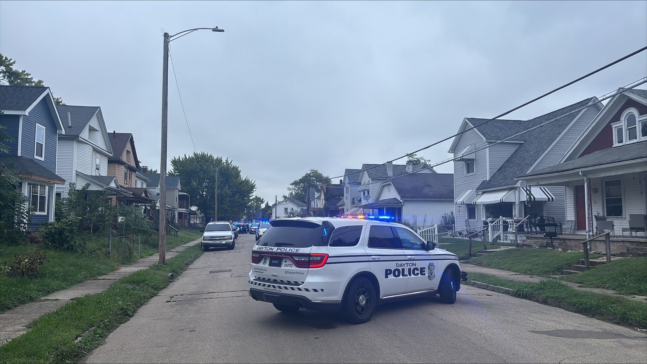 Large Police Presence Noted in East Dayton Neighborhood