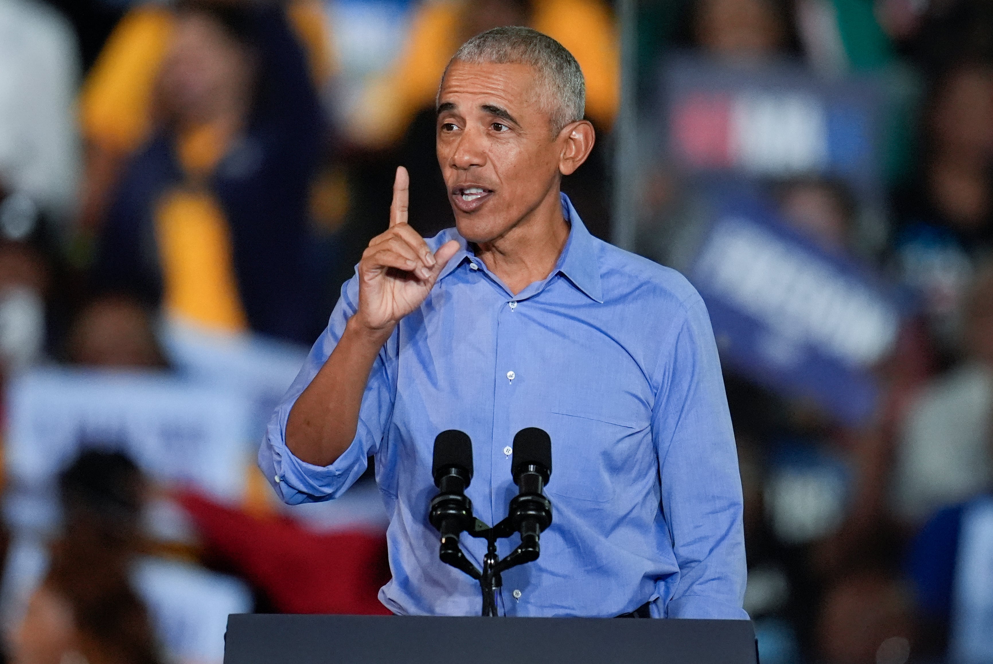 Obama Visits Cleveland for Midterm Rally With Brown and Acton